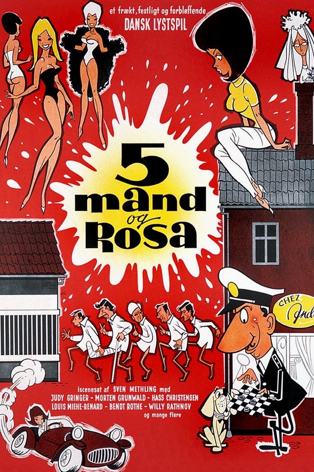 Five Men and Rosa
