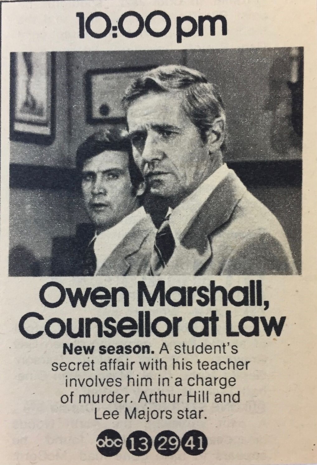 Owen Marshall, Counselor at Law
