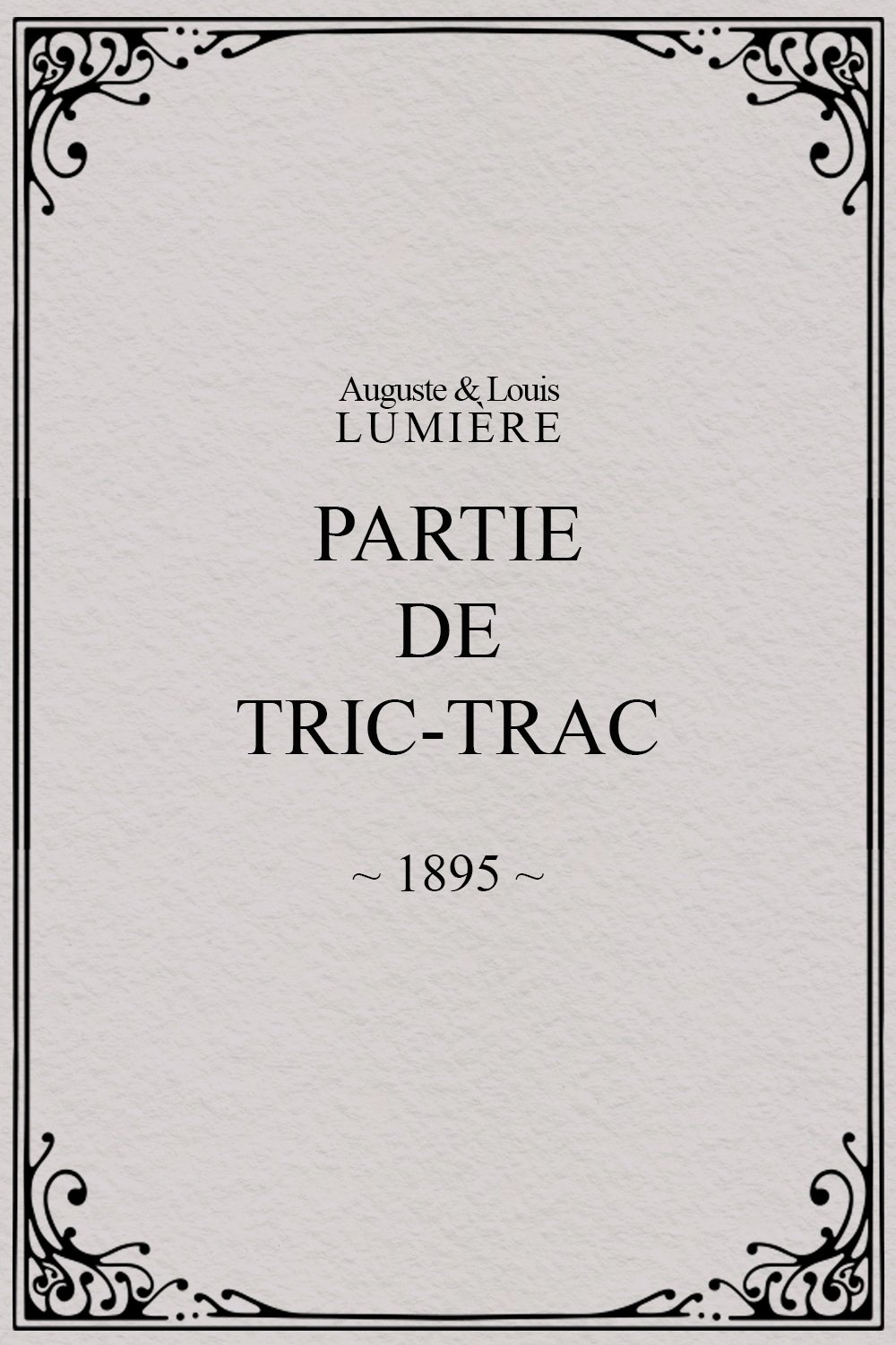 Partie de tric-trac