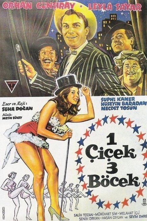 Bir çiçek üç böcek