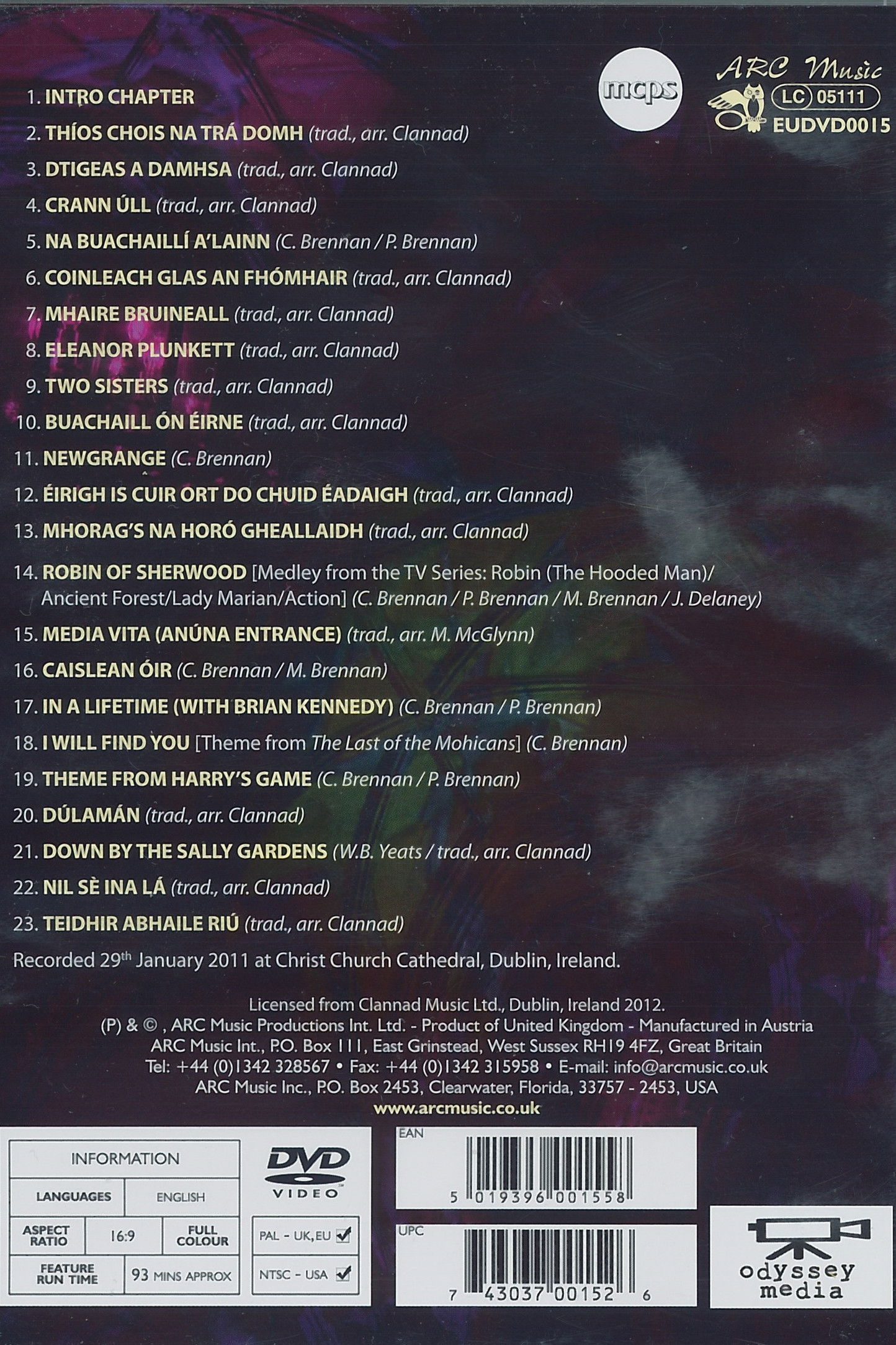 Clannad Live at Christ Church Cathedral, Dublin