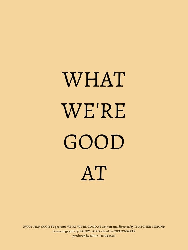 What We're Good At