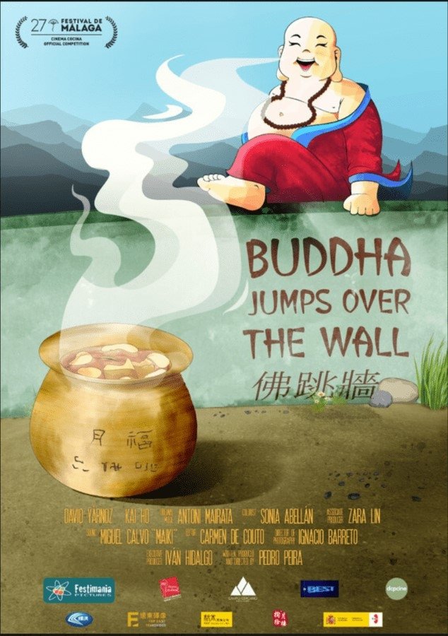 Buddha jumps over the wall