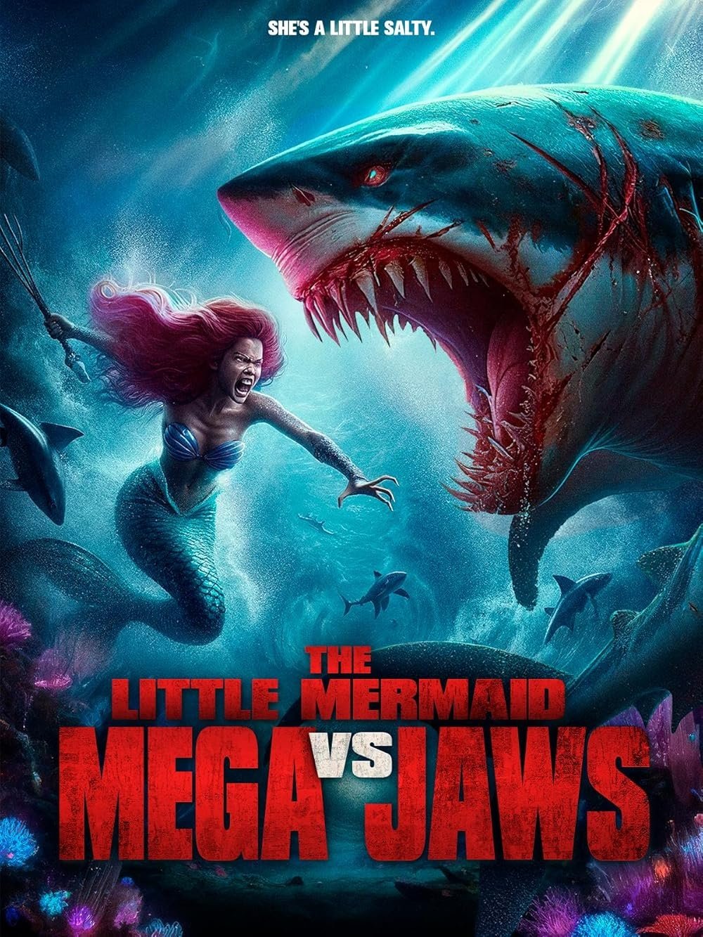 The Little Mermaid vs. Mega Jaws