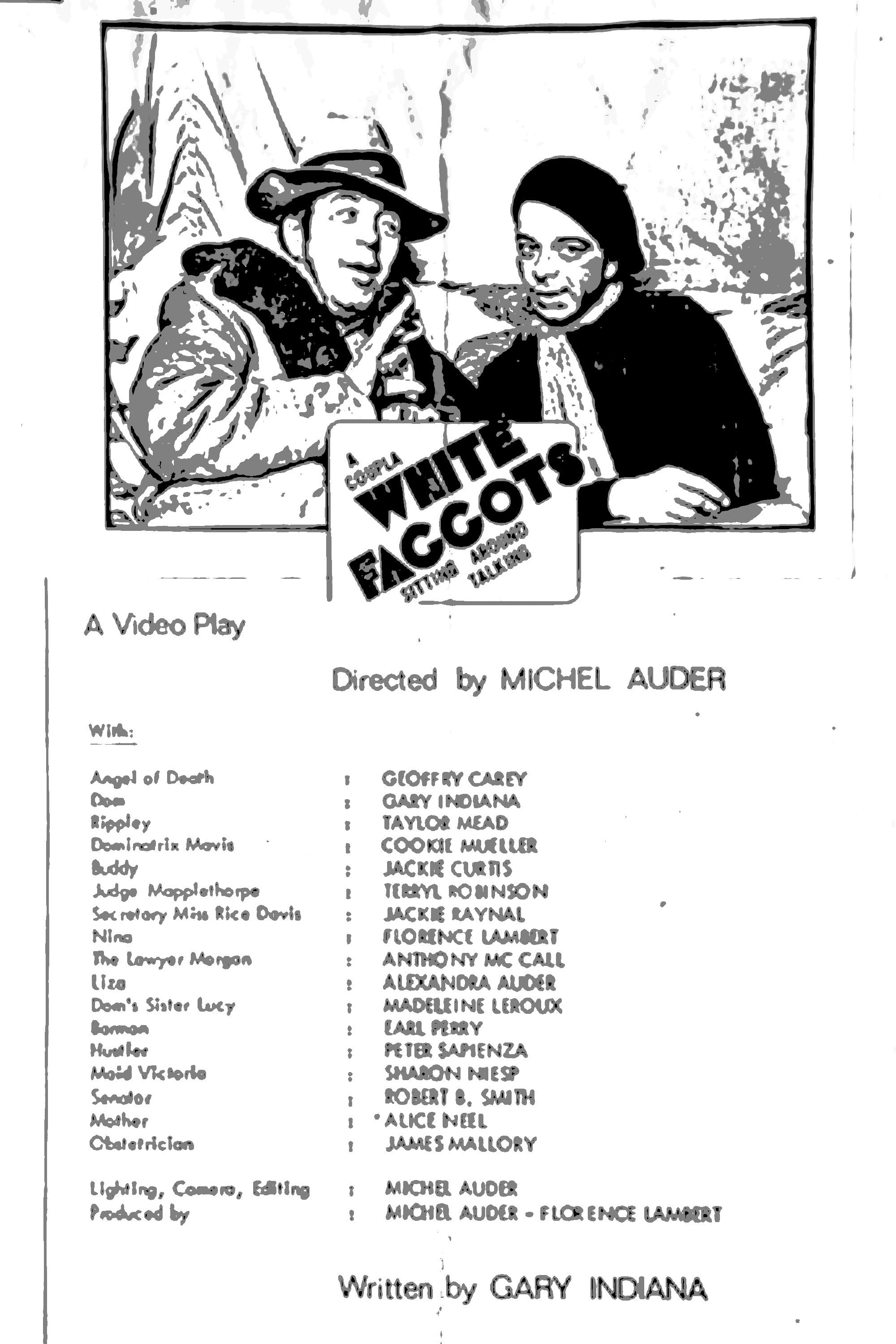 A Coupla White Faggots Sitting Around Talking