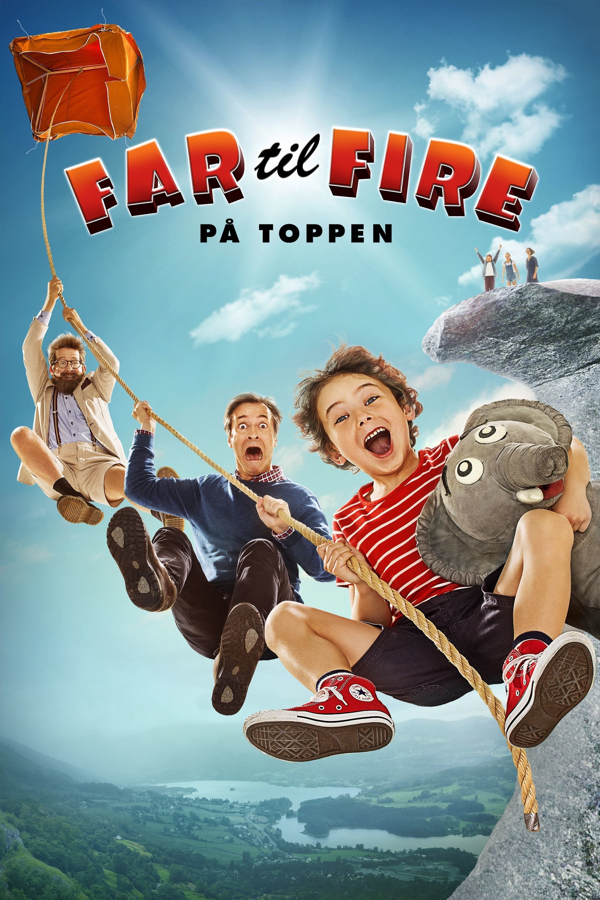 Far til fire på toppen